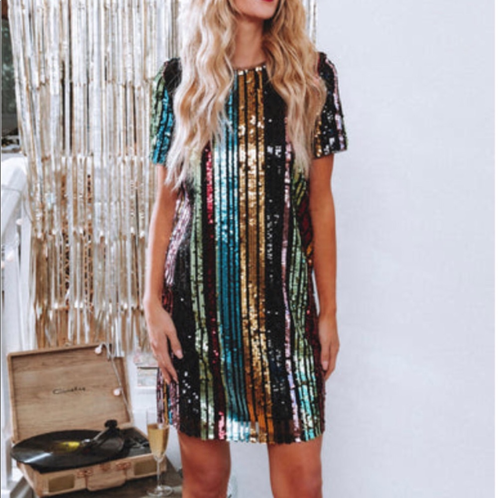 Insider Sequin Shift Dress from Vici Collection